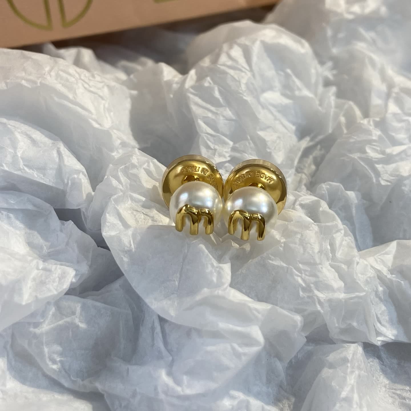 Chanel Pearl Stud Earrings